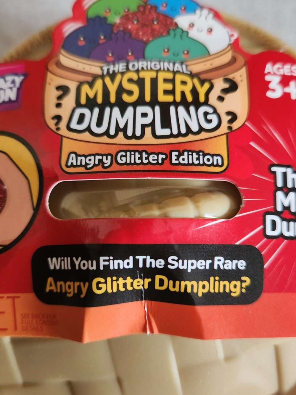 NEW Original Mystery Angry Glitter Dumpling
